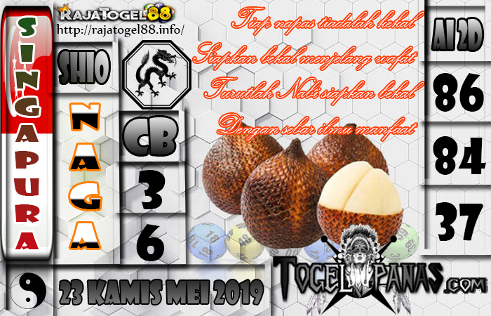 Prediksi Angka Jitu SGP Kamis 23 Mei 2019